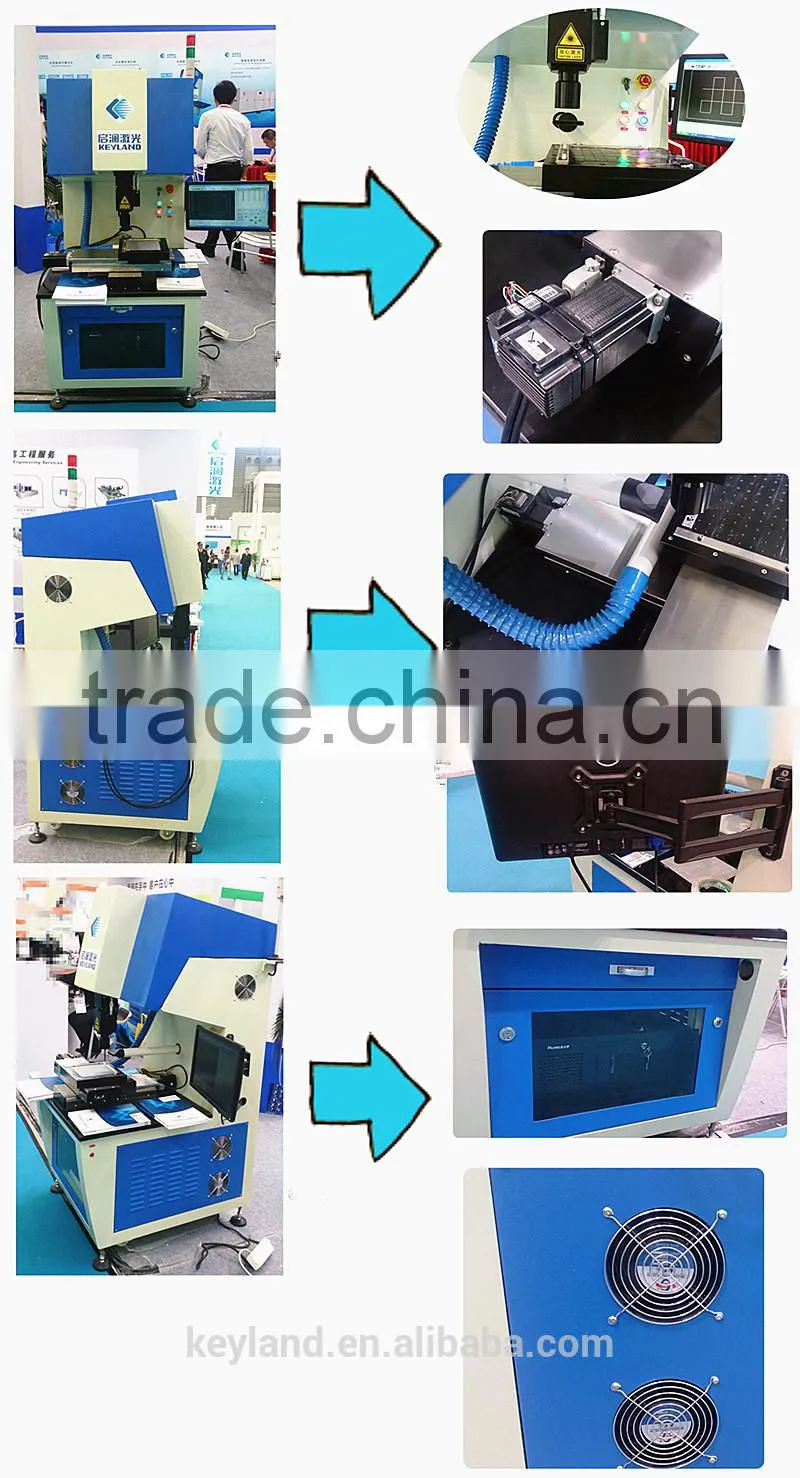 Cheap Keyland 20w IPG Fiber Laser Scribing-Cell Machine without Maintenance