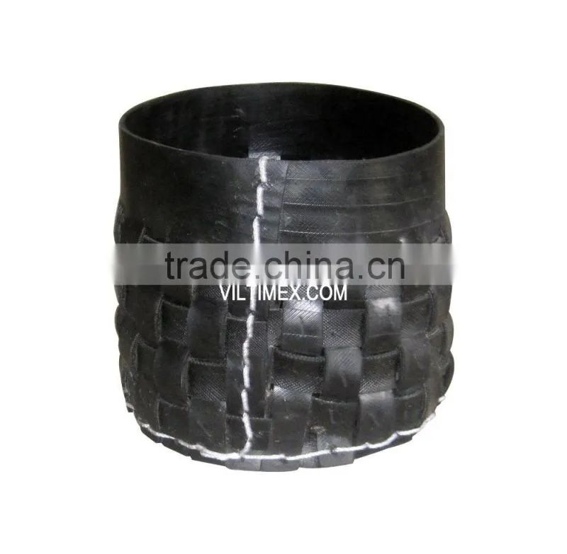 Small rubber flower pot for home decor - handmade in Vietnam