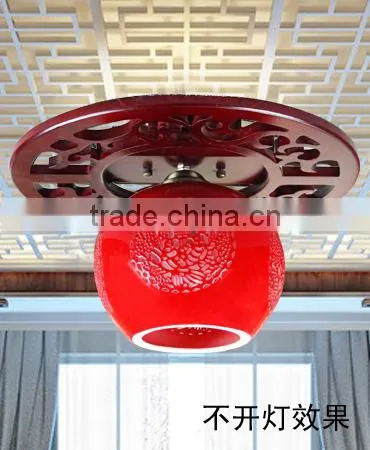 Modern Ceiling lighting Antique ceiling down light Fixture Design Porcelain Wooden Jingdezhen Dining Room Hotel ceiling lights