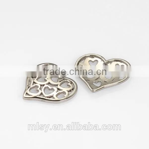 Heart shaped high quality sewing labels for dresses Brightness E2-80014