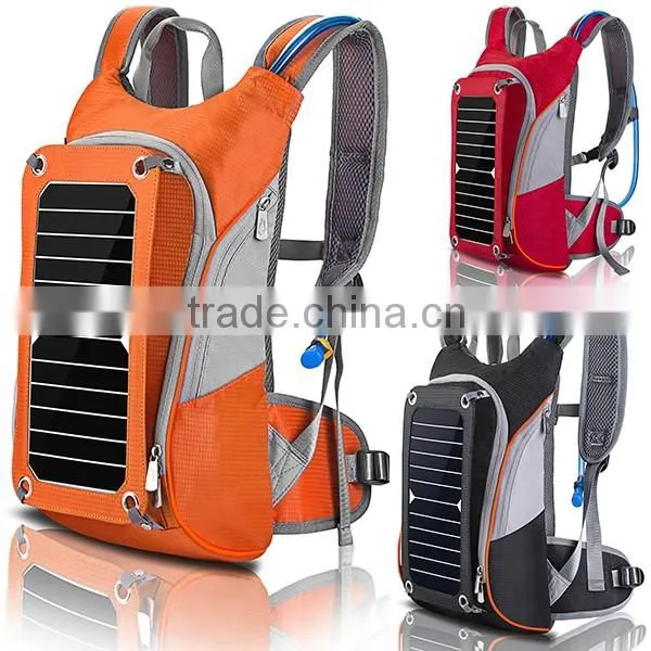 Lightweight Hydration Solar Backpack with 2L Water Bag