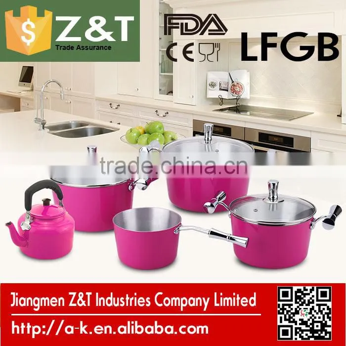 New product aluminum non stick cookware set with fry pan set