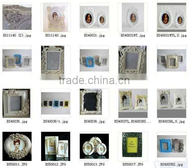DS4025L,M,S white photo frame wedding souvenir elegant home decor