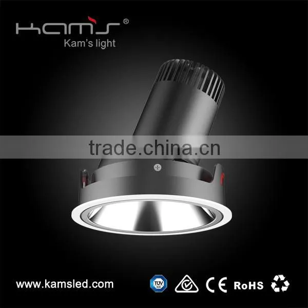 Whosale High power 30W Dimmable COB LED Downlight for hotel