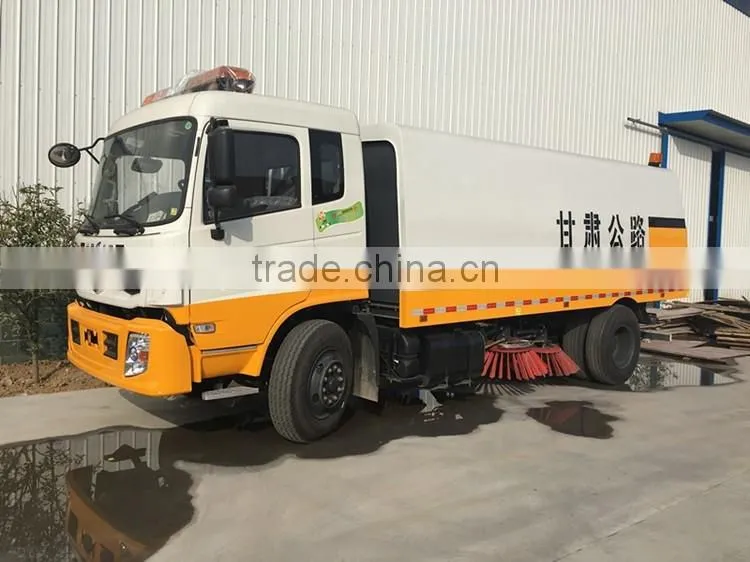 High performance Dongfeng 4x2 vacuum road sweeper truck