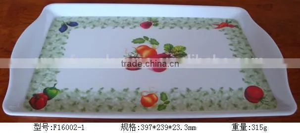Melamine nice quality food serving trays