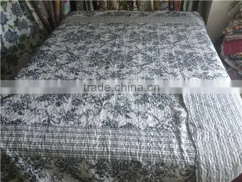 75g Microfiber bedspread quilts floral design stiching quilt patchwork quilts