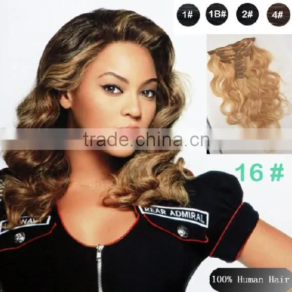 180g remy clip in hair extension human hair extension clip in