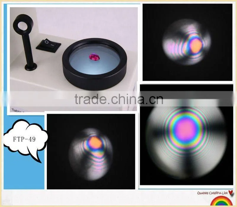 Jewelry and Gem Polariscope With Conoscope For Checking and Observing Gem Interfrerence Pattern