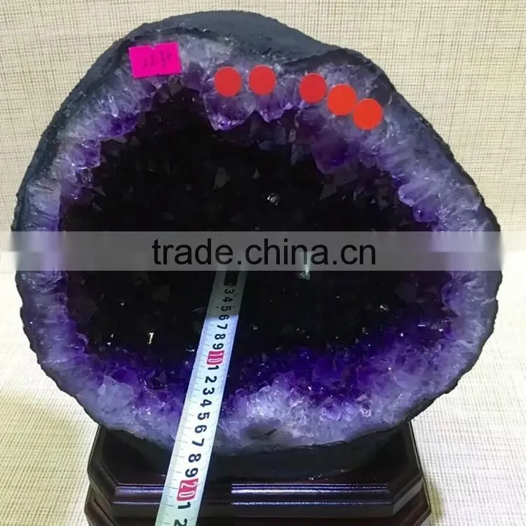 High Quality Natural Brazil Amethyst Geode Purple Quartz Crystal Large Geode for Sale