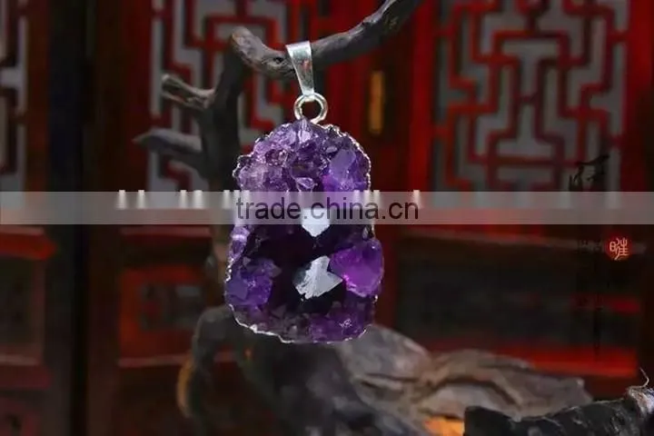 Cute Natural Amethyst Pendants Jewelry