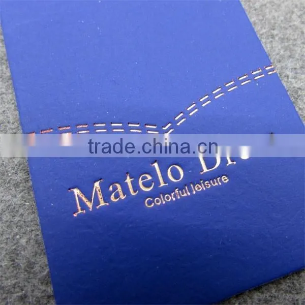 Sensetive Touching Paper 2016 Hangtags Design Custom
