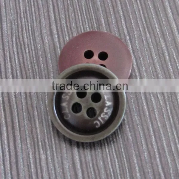 Engraved Resin Shirt Button