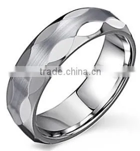Men fashion Hammer face Titanium ring tungsten carbide men finger rings