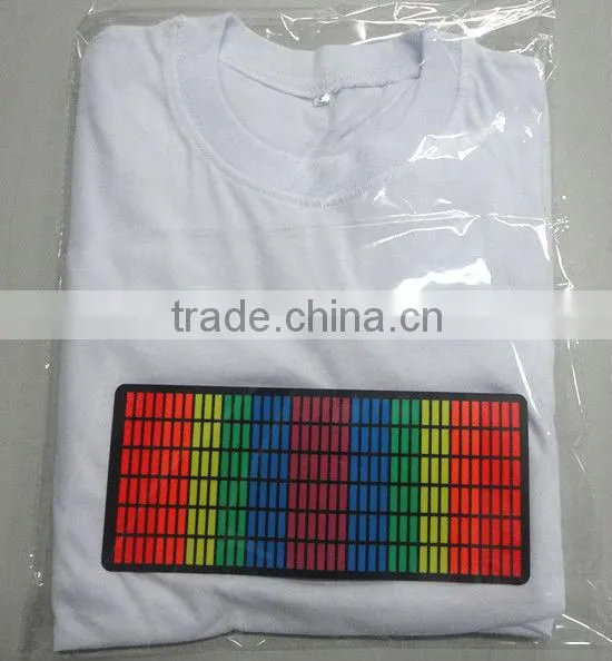 electroluminescent new flashing t shirt