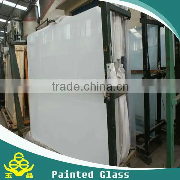 black painted White Painted Glass in china factory