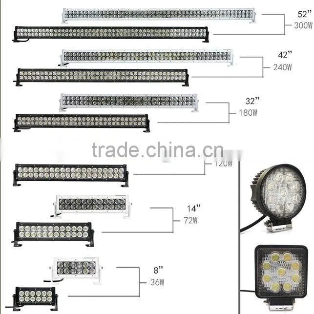 car led work light bar two rows led light bar