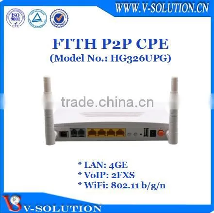 FTTx Fiber Gigabit SFF Uplink 4 GE Voip CATV 2T2R WiFi Downlink Triple Play P2P CPE Customer Premise Equipment