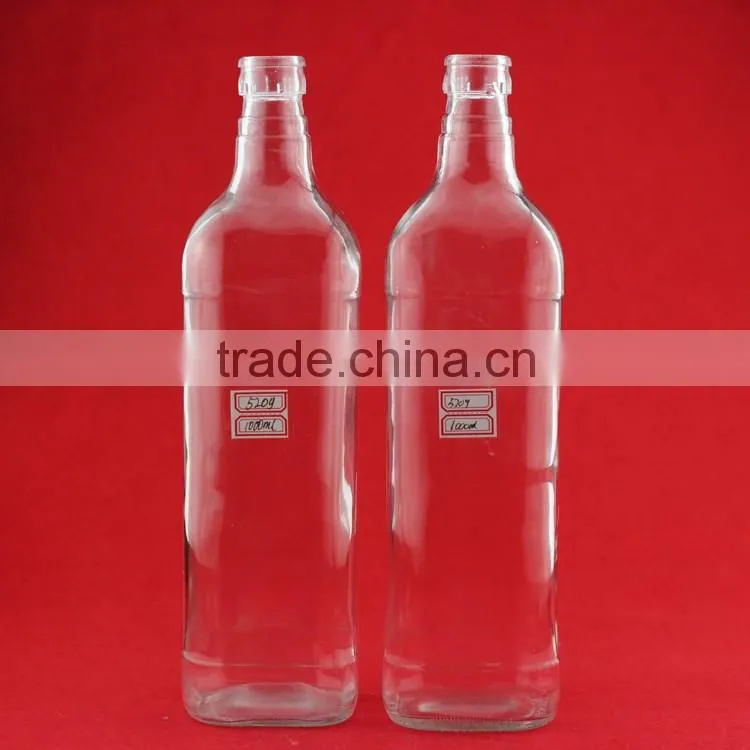 Wholesale hot quality brandy glass bottles waterdrap whiskey bottles frosted beverage bottle