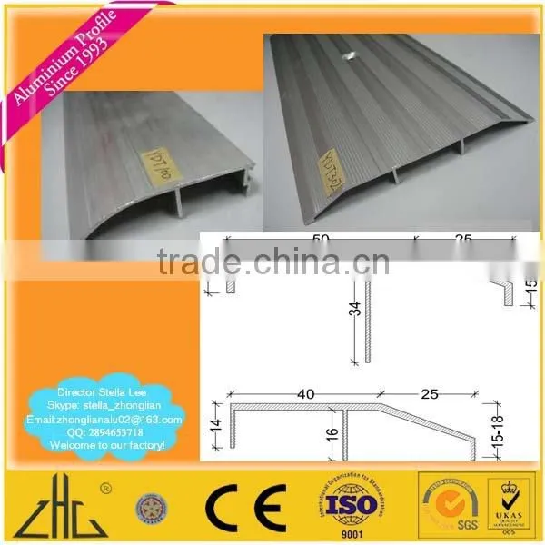 Wow!! stair edging aluminium profile factory / CNC machining aluminum tube bike frames extrusion/ anodized aluminium base laptop