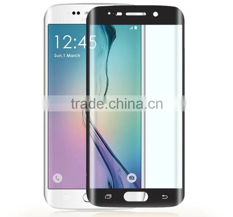 2016 new product,3D Curved full cover Tempered Glass Screen Protector for Samsung Galaxy S6 Edge