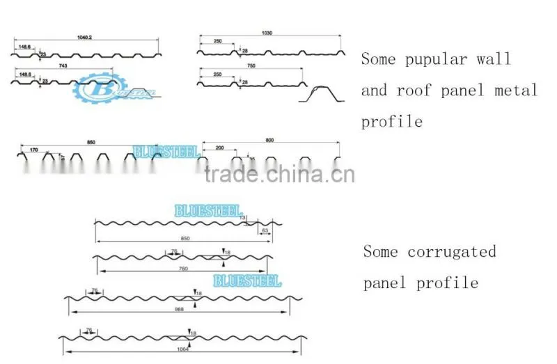 Glazed Tile Metal Roofing Sheet Roll Forming Machine