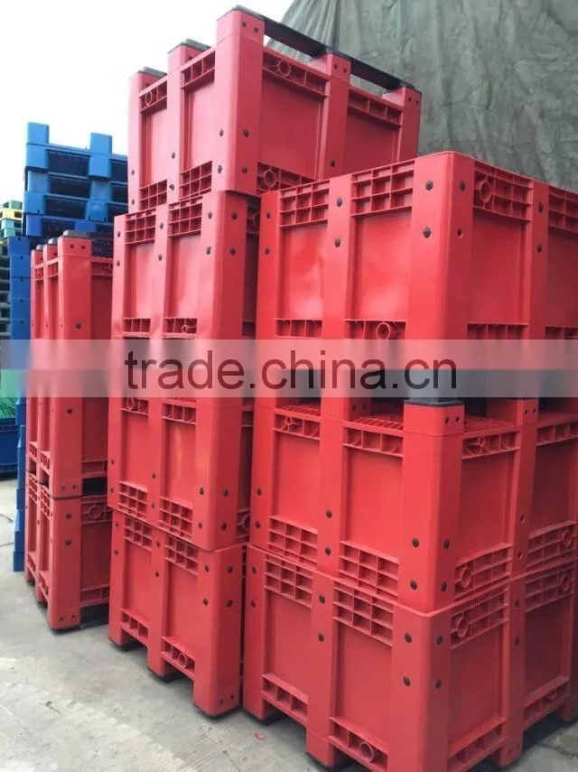 600 Litre plastic pallet box, plastic material pallet container with lid
