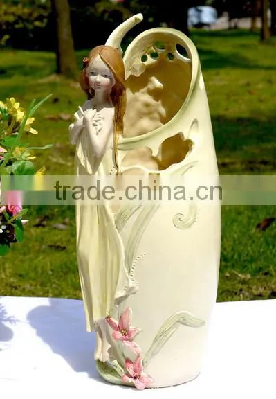 custom resin angel/fairy pen holder for gift