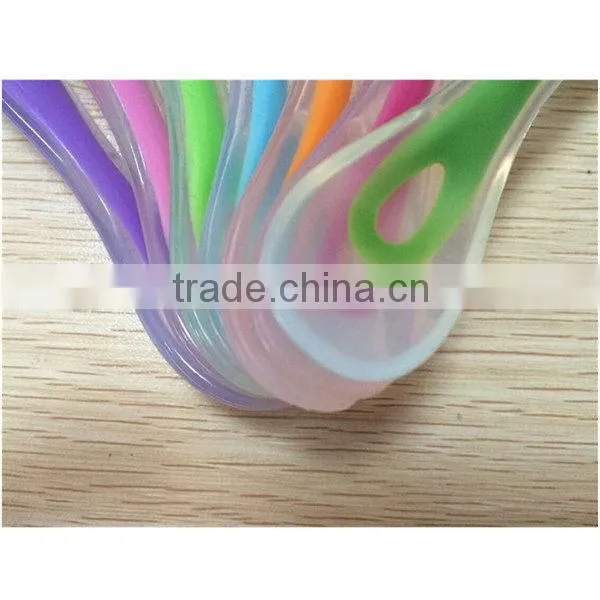 Bottom price hot-sale food grade durable silicone baby spoon