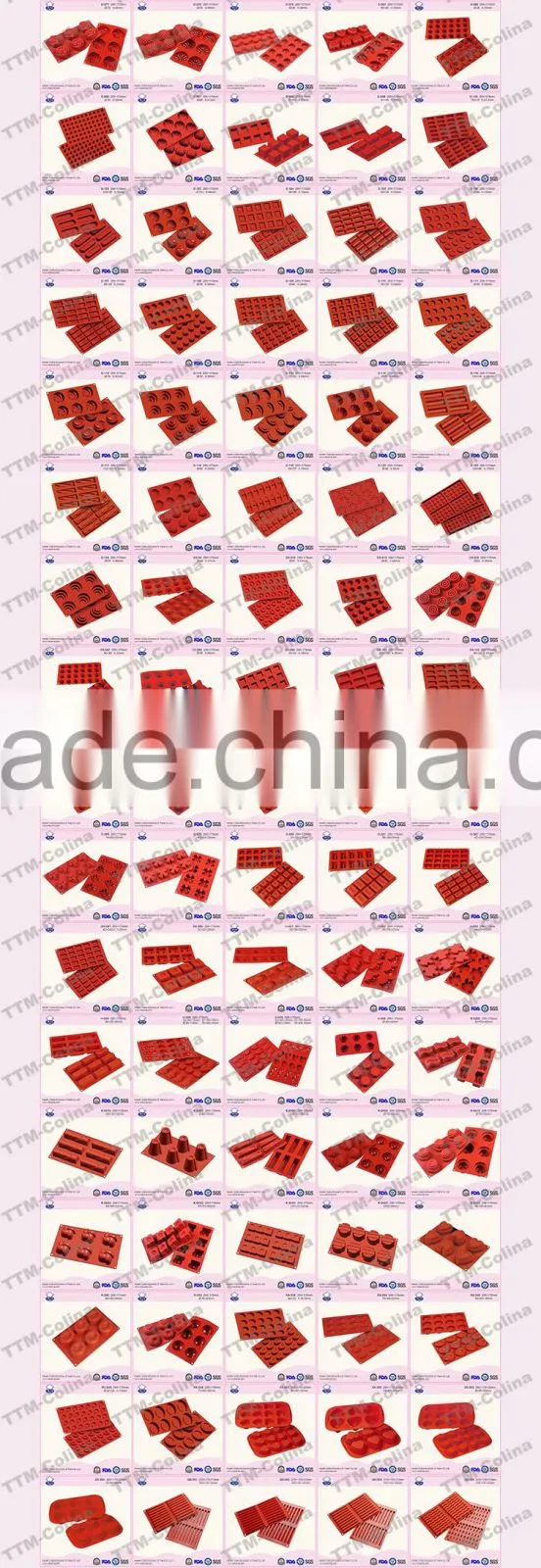 LFGB standard food grade silicone cake mould baking pans