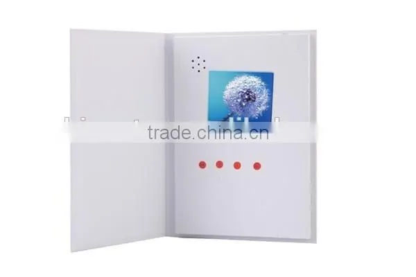 High Quality 2.4/ 2.8/4.3/5.0/7.0/10.1video book/video brochure /video catalogue /lcd video wedding invitation card