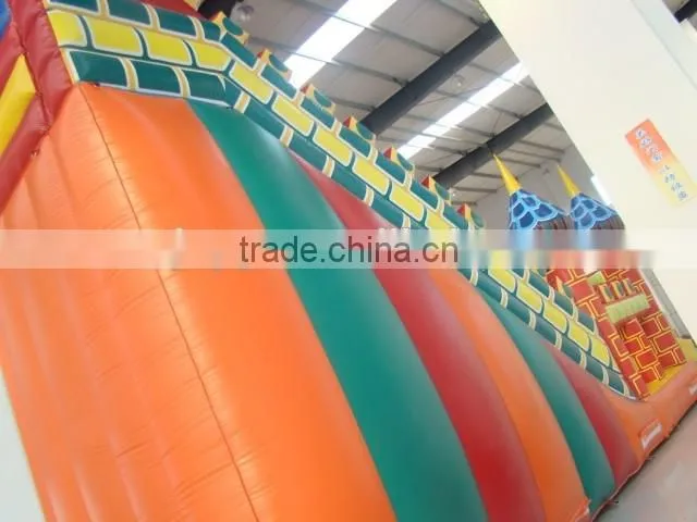 2016 popular outdoor inflatable slide bouncer small obstacle slide