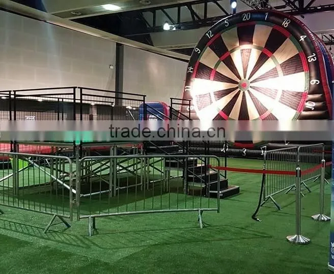 2016 Most popular sticky dart board inflatable foot darts game