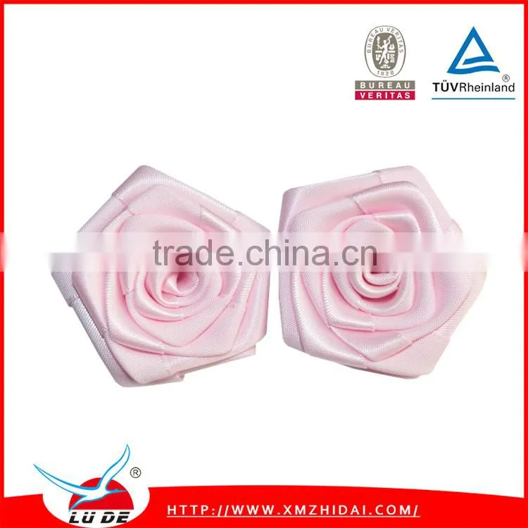 Hot sale decoration ribbons satin ribbon roses flower for wedding decoration