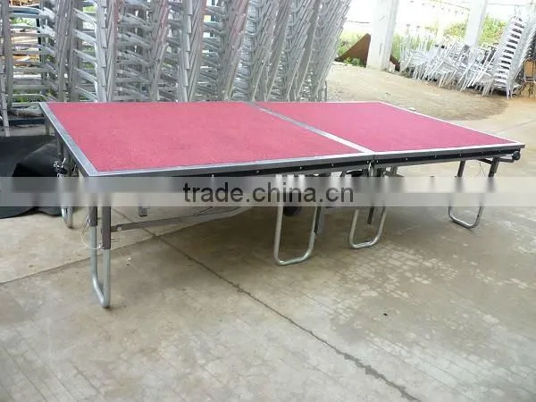 collapsible movable metal portable stage