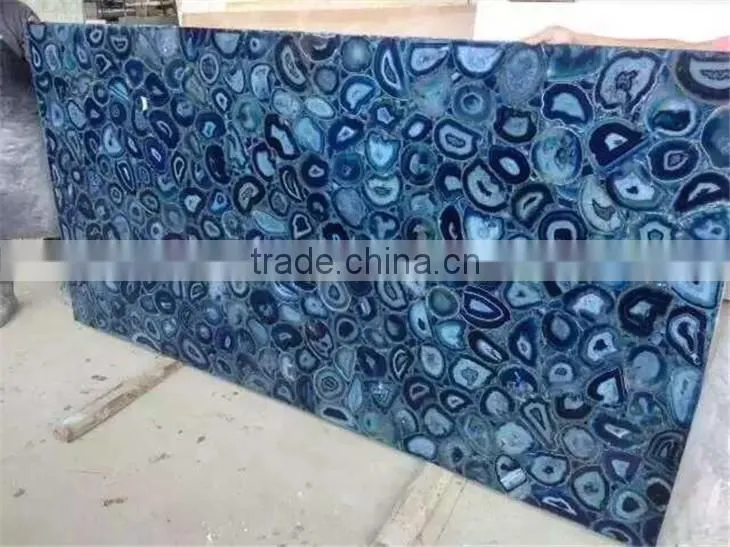 Blue onyx tile slab stone for decoration