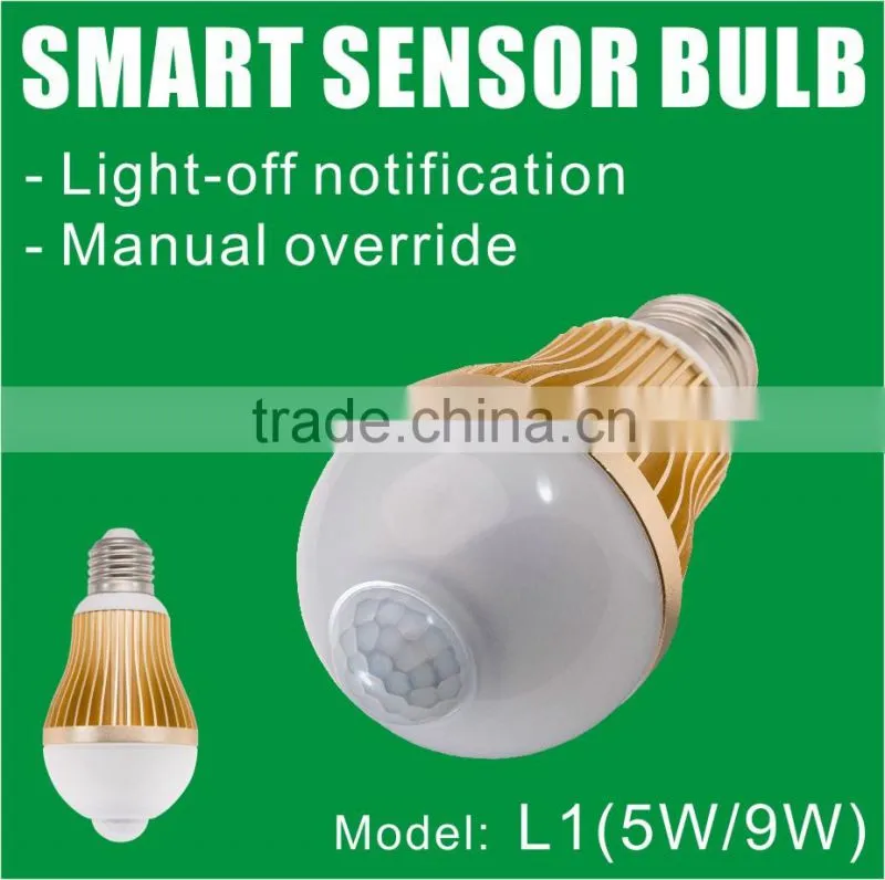 Eco battery backup PIR sensor night light with buzzer alarm function