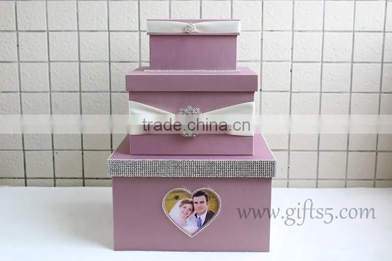 Specail handmade wedding card holders with photo frame in handmade