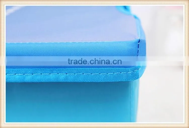 2016 new design kids storage stool,foldable toy storage box