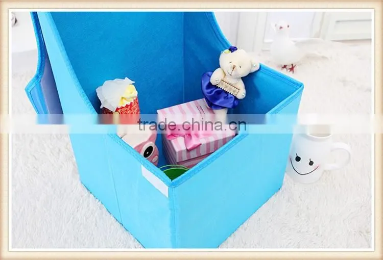 2016 new design kids storage stool,foldable toy storage box