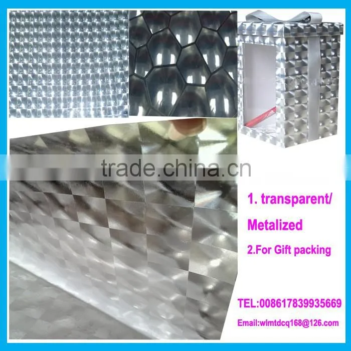 18mic Transparent BOPP Holographic film with 120 kinds of design