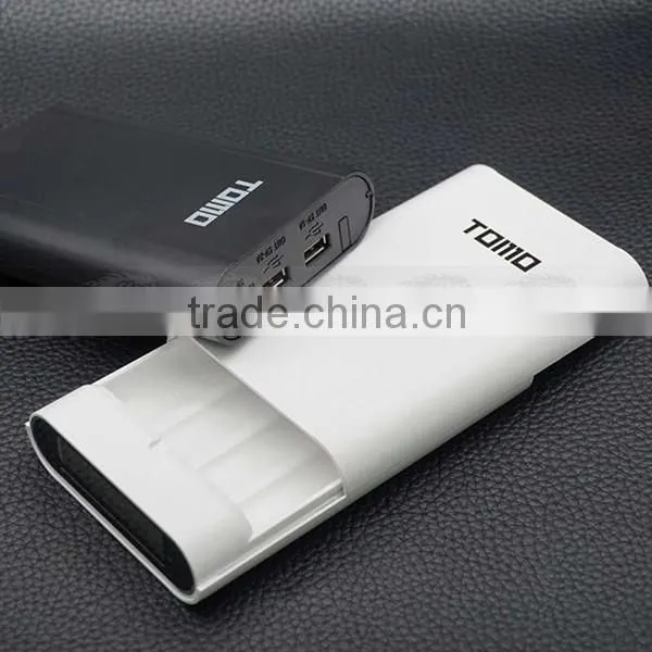 HOT! TOMO V8-4 Intelligent Portable Display Power Bank Box 18650 Battery Charger 5V2A Powerbank Case Tomos For all smart phone