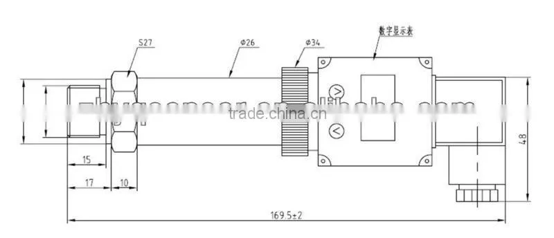 PT124B-216 local LED display pressure transmitter