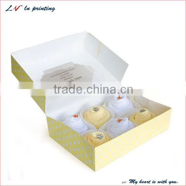 custom design beautiful cupcake boxes, 24 hole cupcake boxes