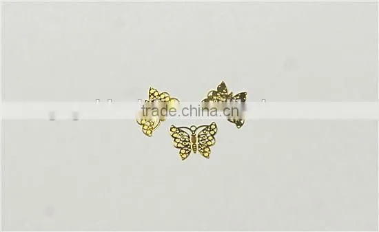 Gold Plated Cooper Butterfly(50pcs/bag)