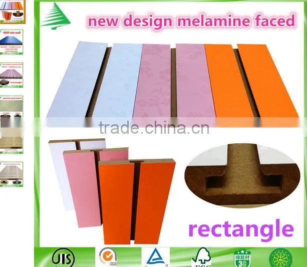 Melamine slatwall