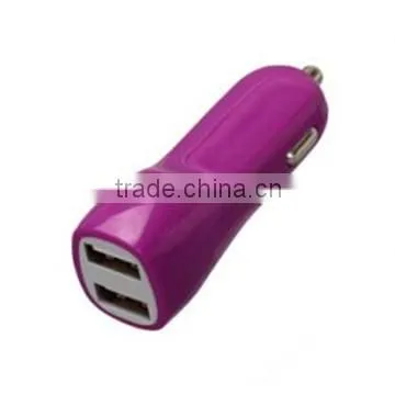 Mobile Phone Dual Usb Car Charger,5v 3.1a Metal For Iphone 6 Car Charger,For Galaxy S5 Car Charger