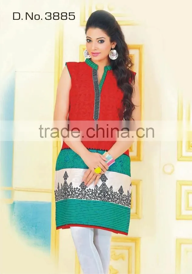 Fancy printing long dress tunics
