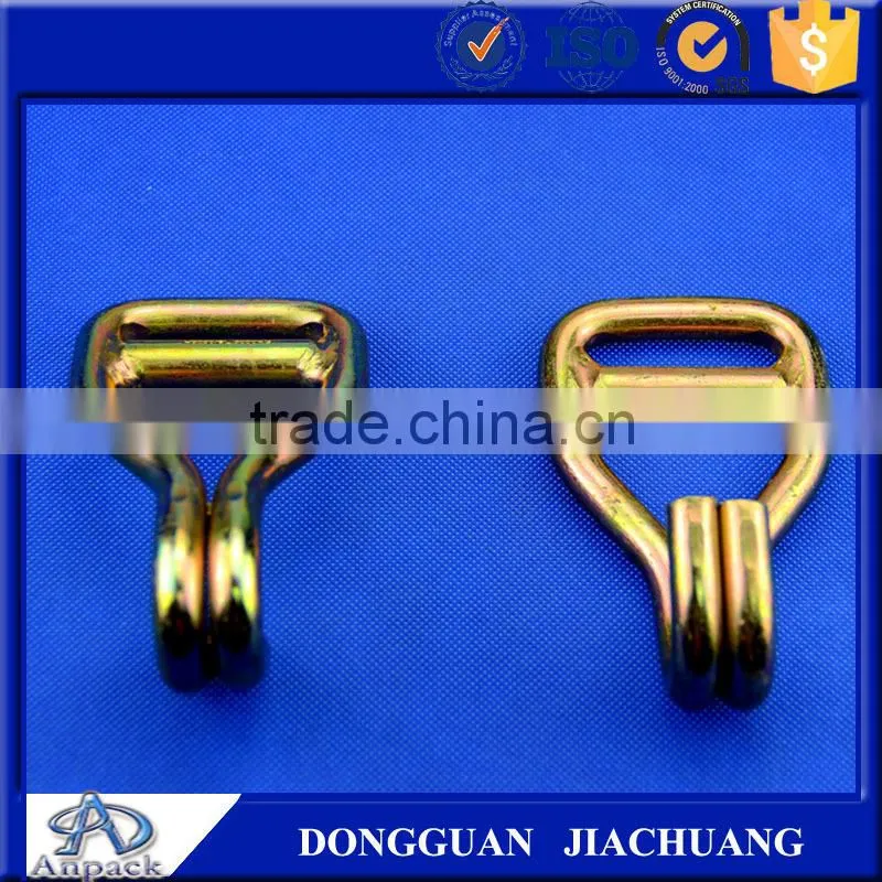 Metal Double J lashing straps hook for cargo