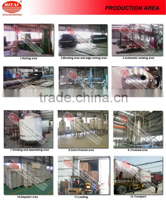 purified water stainless steel storage tank